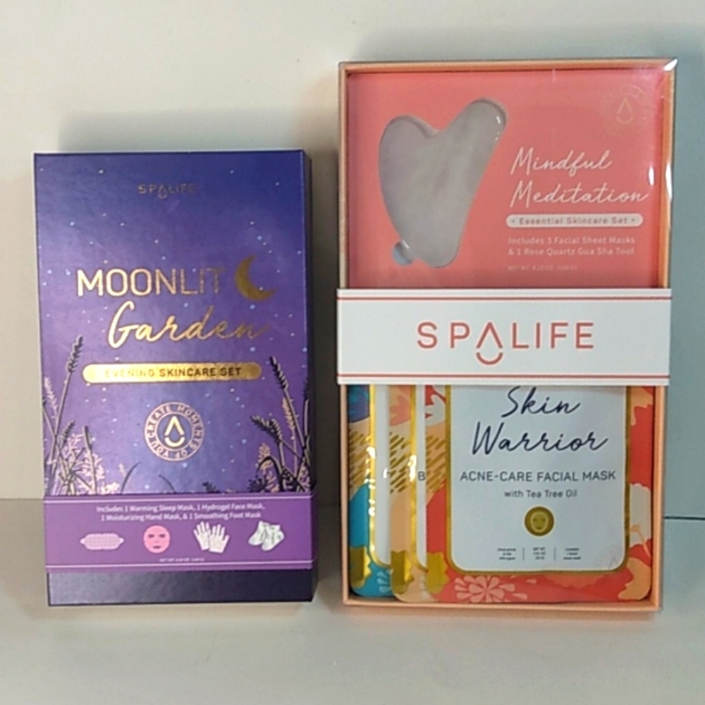 SpaLife 2 Beautiful Gift Sets Moonlit Garden & Mindful Meditation